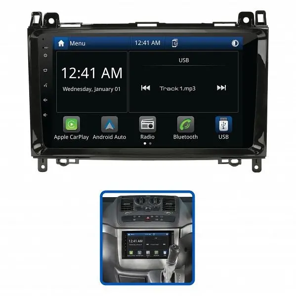 Aerpro Amamc2 9" Multimedia Receiver Suit Mercedes & Volkswagen Various Models 2005 - 2018 (Non-Amplified) 1