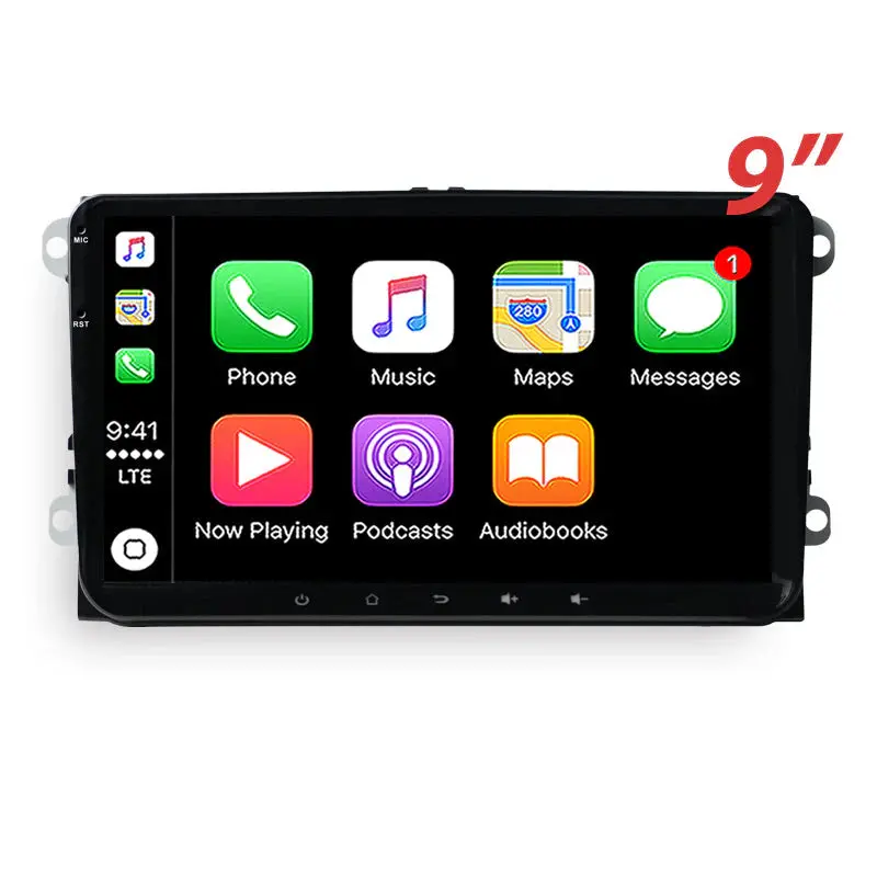 Nakamichi Na-Vw 9-Inch Android 12 Head Unit Wireless Carplay Android Auto For Volkswagen 1