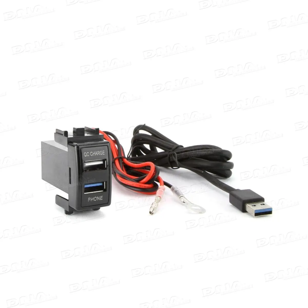 Dna Nisusb01qc Usb3.0 + Qc3.0 Usb 12Vdc Fast Charger Suit Nissan Large Switch Sockets 1