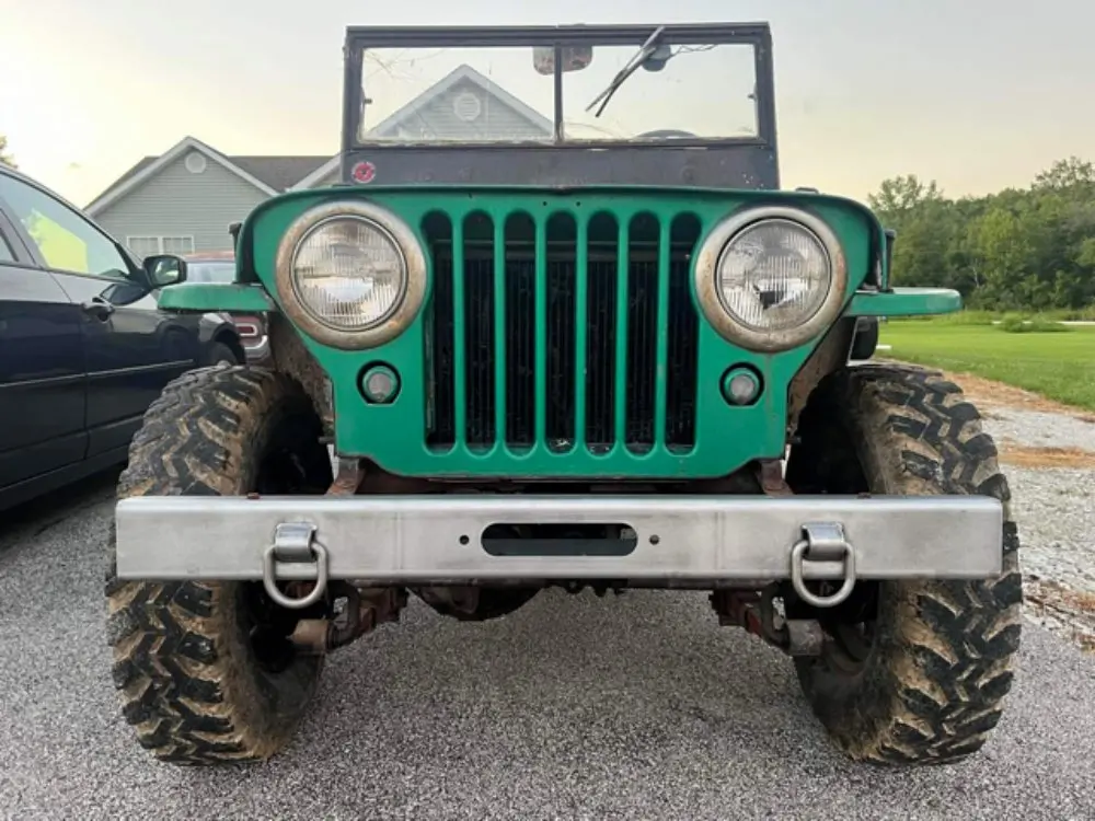 Off Road Heavy Duty Front Bumper, 1946-1964, Willys Jeep Cj-2A, Cj-3A, Cj-3B, M38 1