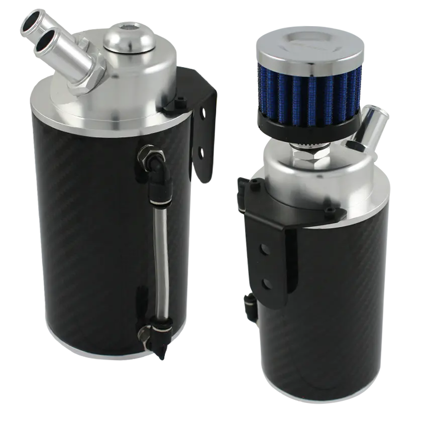 Oil Catch Can Carbon Fiber With Breather-Universal 1
