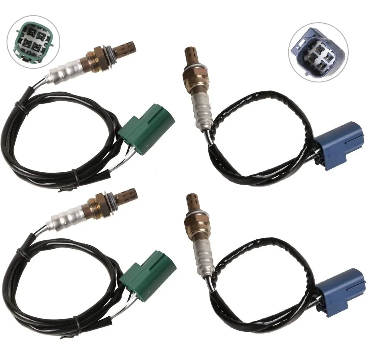 4 X Oxygen Sensors O2 For Nissan Patrol Y61 4.8 Tb48de - Full Vehicle Kit 1