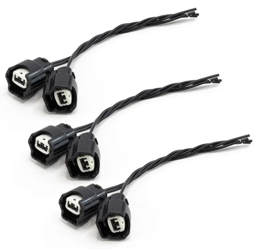 Injector Connector (With Pigtail Wires) 6 Pack Nissan Side Feed Oval Offset Key 1
