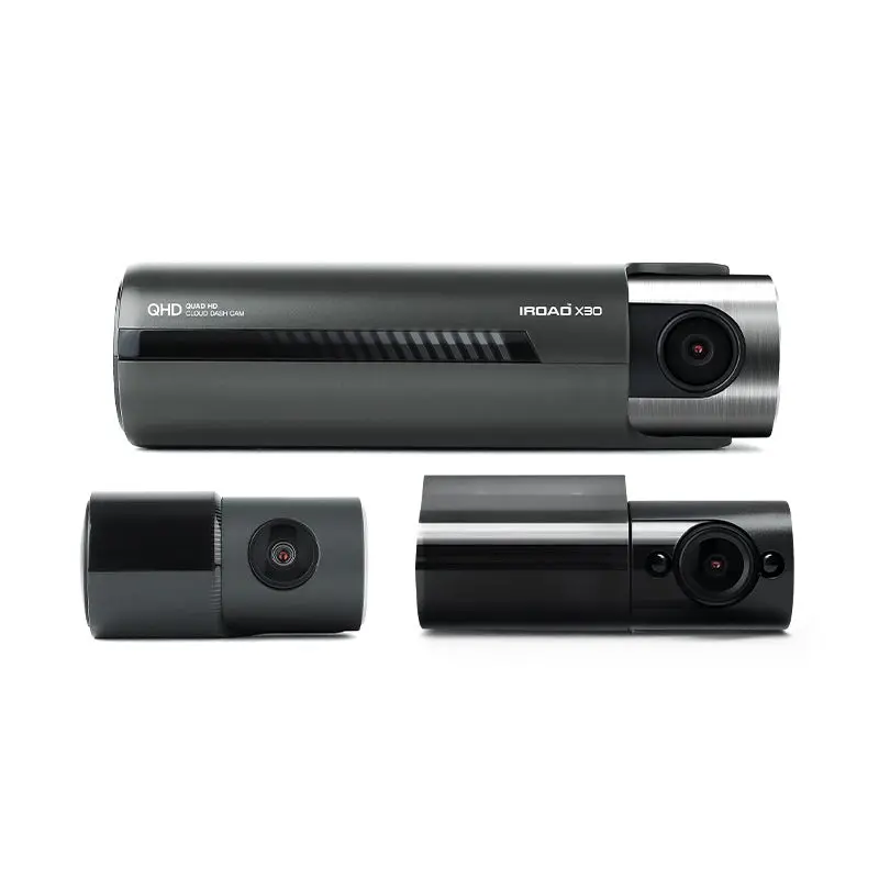 Iroad X30-X-Bundle | X30-X Bundle Triple-Channel Dashcam + Obdii Power Cable + X-Security Cover With Microsd Card 1