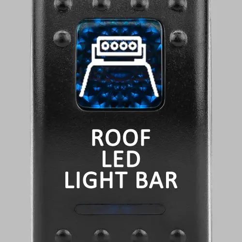 Stedi Rokswch-Roof Carling Type Rocker Switch For 4X4 Roof Led Light Bar Back Lit Blue 1