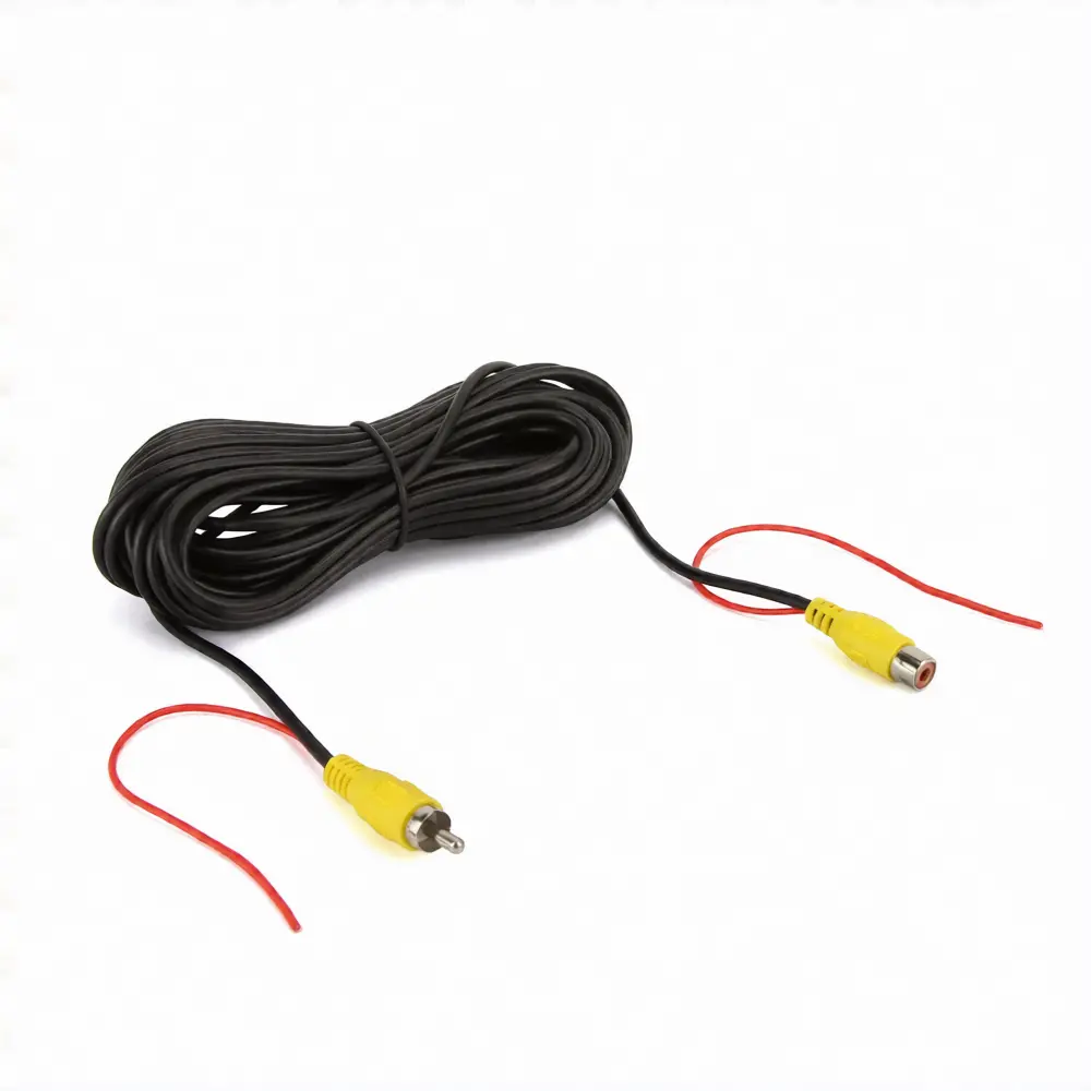 Dna Rvs010f 10 Metre Male To Female Rca Video Cable With Power Wire 1