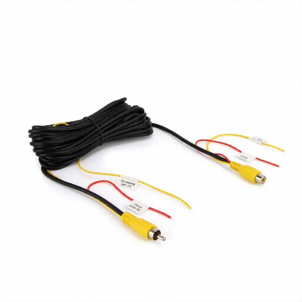 Dna Rvs106f 6 Metre Male To Female Rca Video Cable With Acc And Reverse Trigger Wires 1