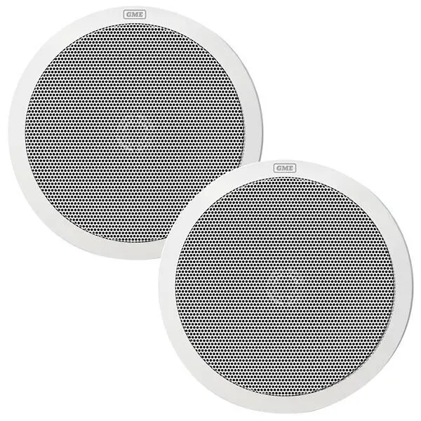 Gme Gs520w 110W Ip54 Marine Flush Mount Speakers White 1