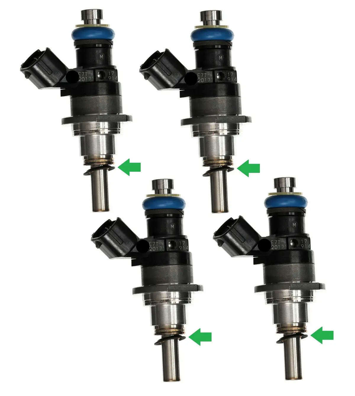 4 Fuel Injectors For Mazda 3 Bk 6 Cx7 L3 2.3L Dohc Turbo Injector Includes Seals 1