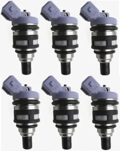 6 Fuel Injectors For Nissan Z32 300Zx 89-94 Vg30dett 370Cc 375Cc Fairlady Z -Pintle-Less 1
