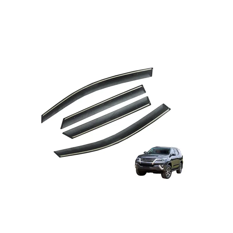 Toyota Fortuner Side Visor: Dark Tint 1