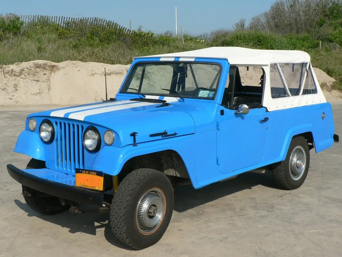 Soft Top Kit, 1967-1973, Jeepster Commando And Commando W/ Clear Windows 1
