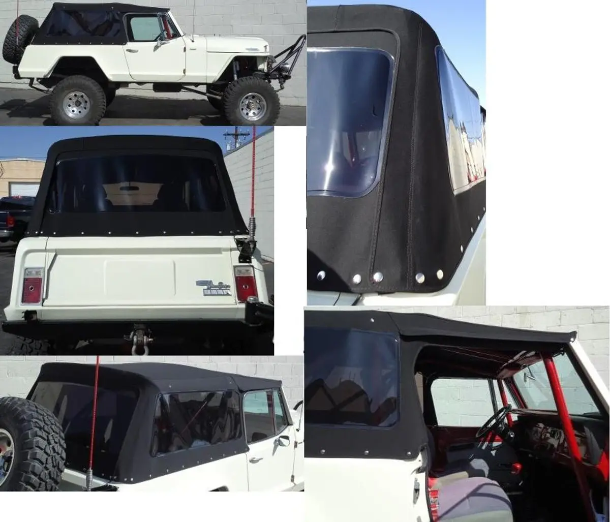 Soft Top Kit, 1967-1973, Jeepster Commando And Commando W/ Tinted Windows 1