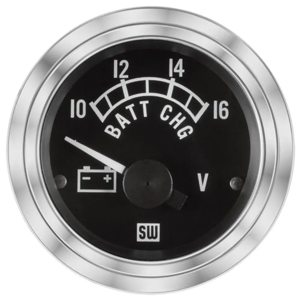 Stewart Warner Voltmeter Gauge, 1941-1966, Willys Jeep Mb, Gpw, M38, M38a1, & Cj-Series 1