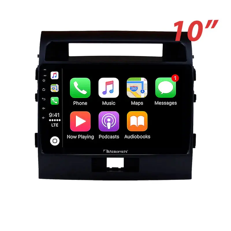 Nakamichi Naxtoyotalandcruiser20072015 10" Wireless Carplay Android Auto Toyota Landcruiser 2007-2015 Head Unit 1
