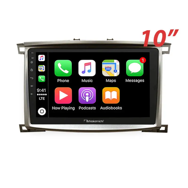 Nakamichi 10" Wireless Carplay Android Auto Toyota Landcruiser Sahara 1999-2006 Head Unit 1