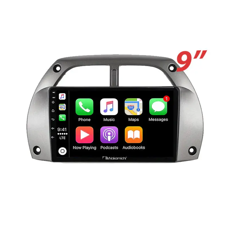 Nakamichi 9" Wireless Carplay Android Auto Toyota Rav4 2001-2005 Dash 1 Head Unit 1