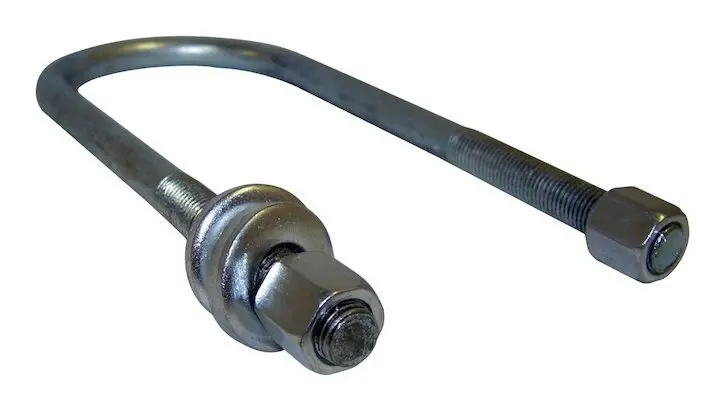 U Bolt, Rear, 7/16" Thread, 1945-1971, Willys Jeep Cj2a, Cj3a, Cj3b, Station Wagon, Jeepster Commando 1