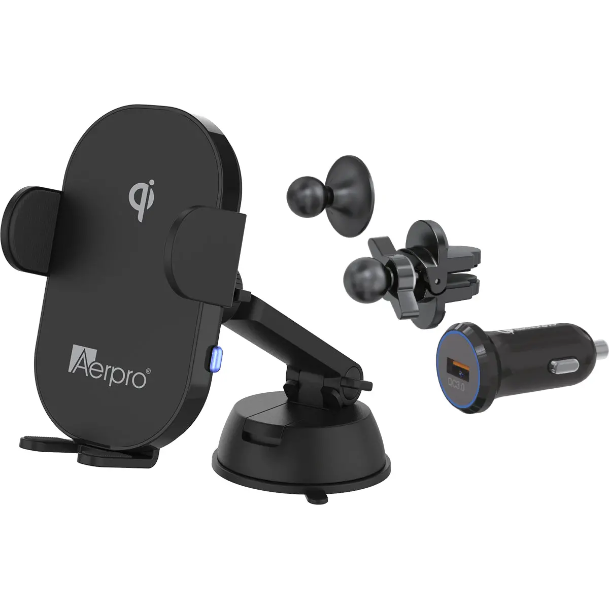 Aerpro Apwcag1 15W Super Fast Wireless Charging Smartphone Holder Kit 1
