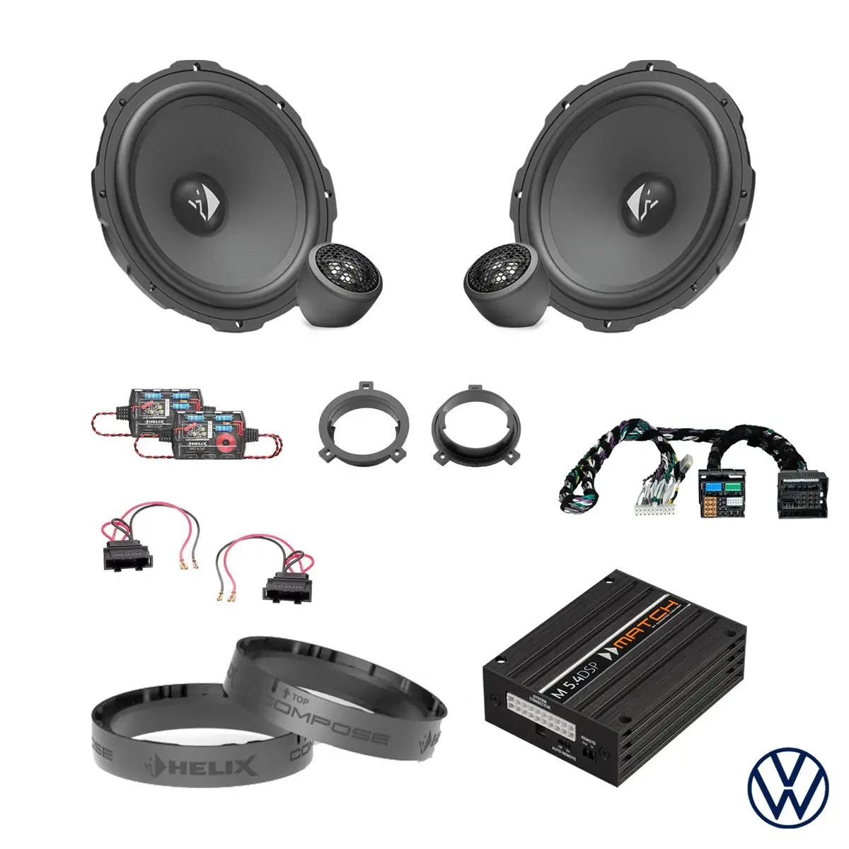 Vw Polo Vii Aw - Front Speaker Dsp Amplified Package | Helix Ci3 2