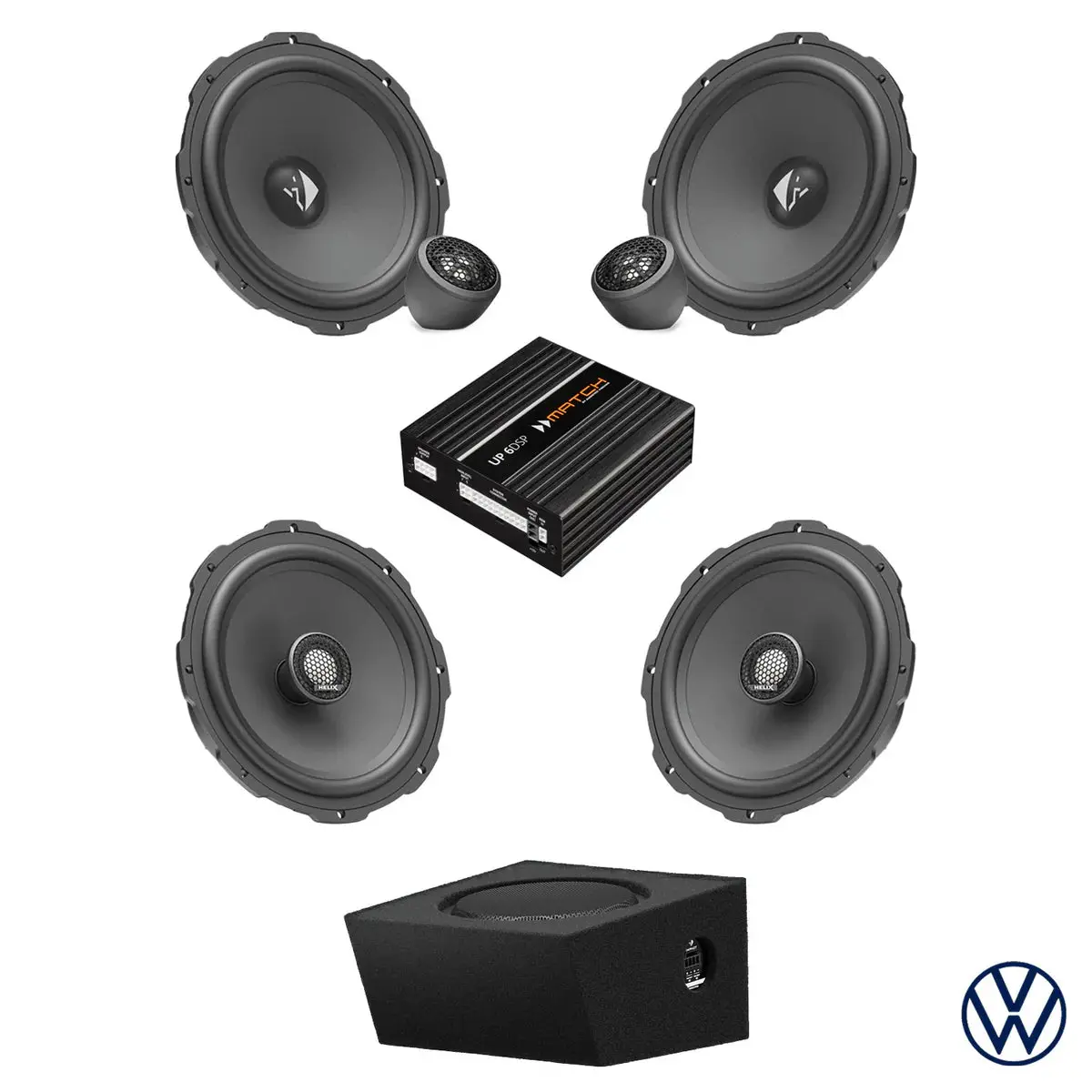 Vw T6.1 - Speaker & Subwoofer Dsp Amplified Package | Helix Ci3 1