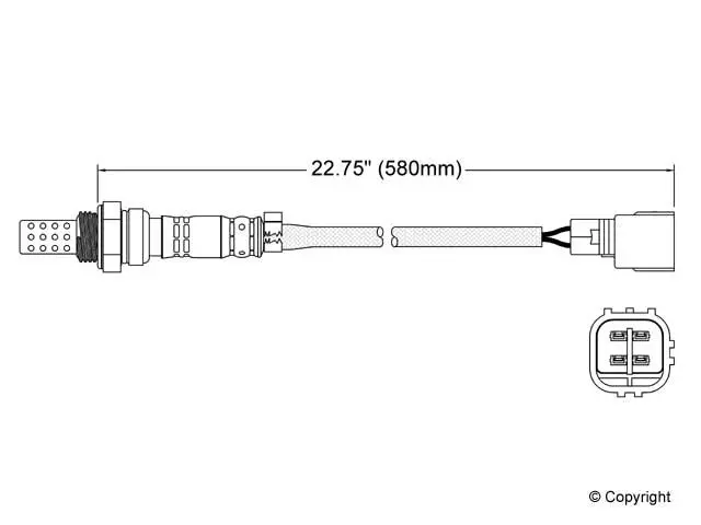 2 Post Cat Oxygen Sensor O2 For Toyota Prado Grj120 Grn 4.0 1Gr-Fe Pair 2003-04 2