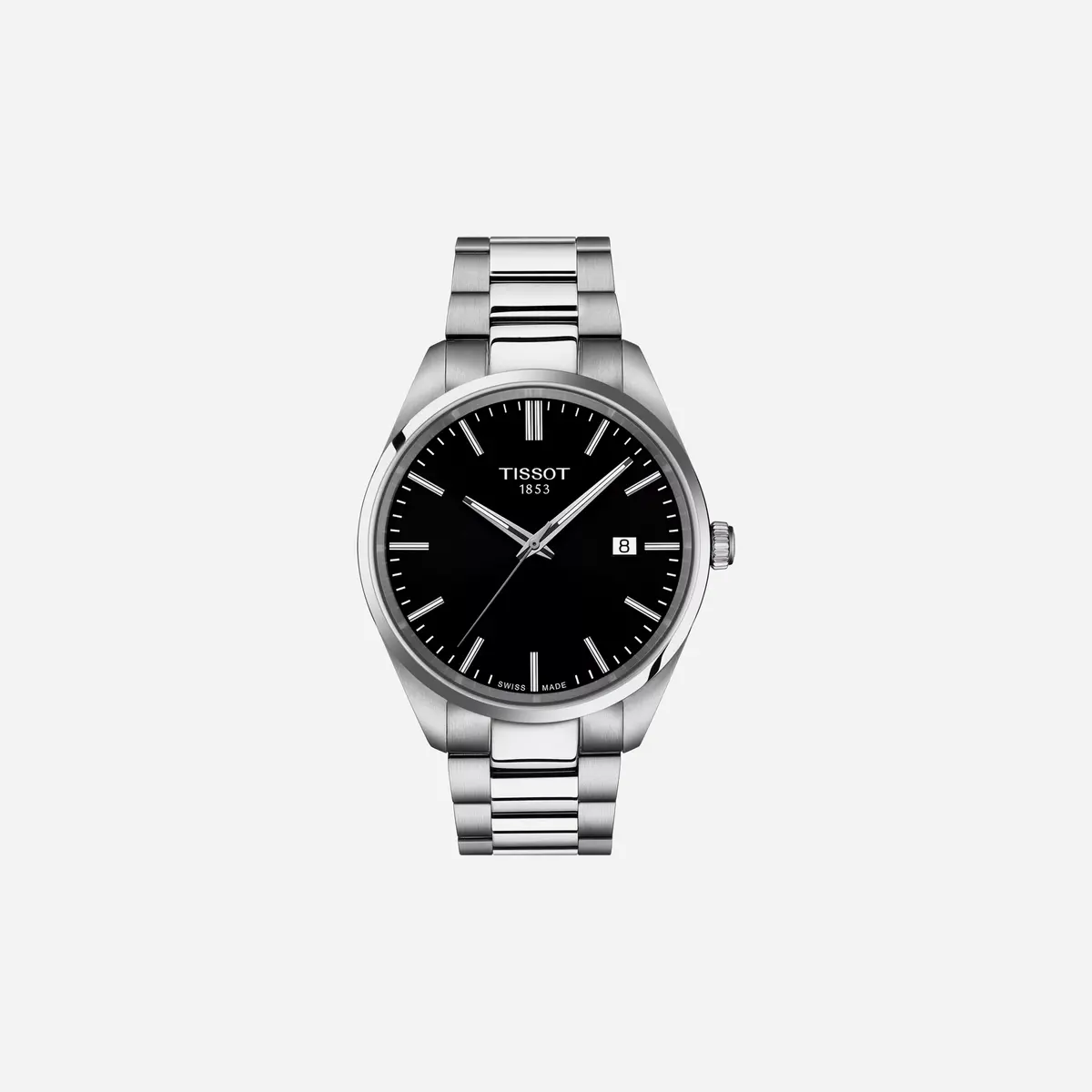 Tissot Pr 100 Black Dial Silver Stainless Steel Watch 1