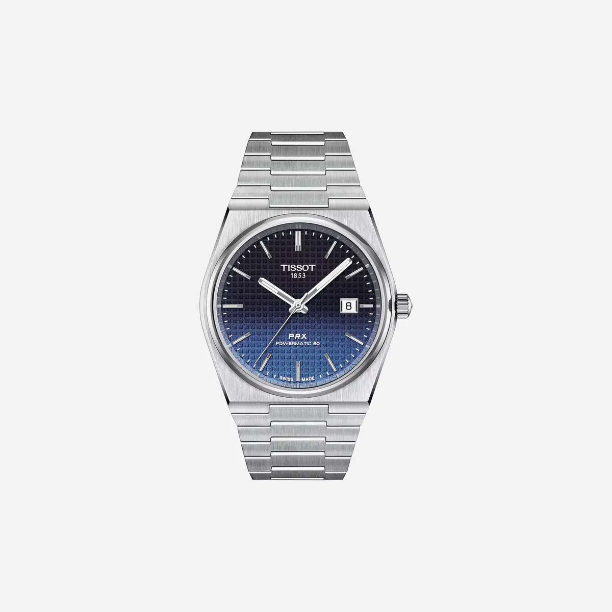 Tissot Prx Powermatic 80 Blue Dial 40Mm Silver Stainless Steel Watch 1
