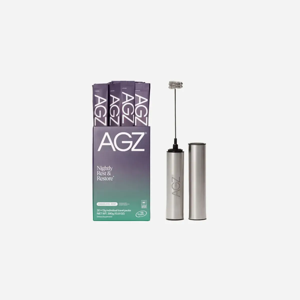 Athletic Greens Agz Nightly Sleep Support Chocolate Mint (Includes A Free Frother) 1