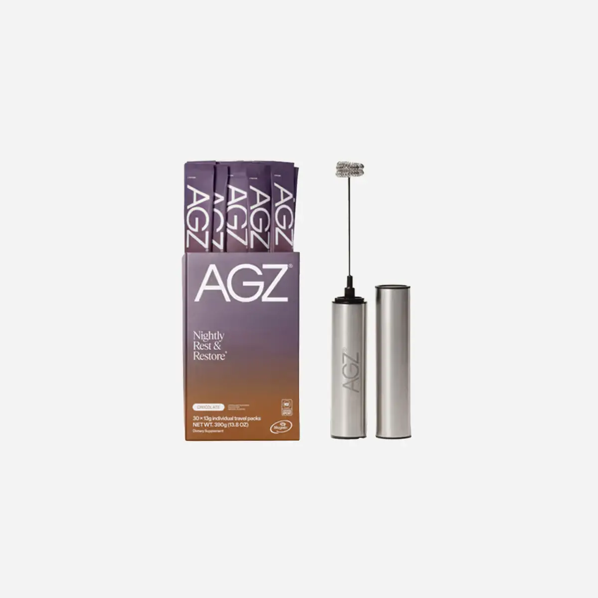 Athletic Greens Agz Nightly Sleep Support Chocolate(Includes A Free Frother) 1