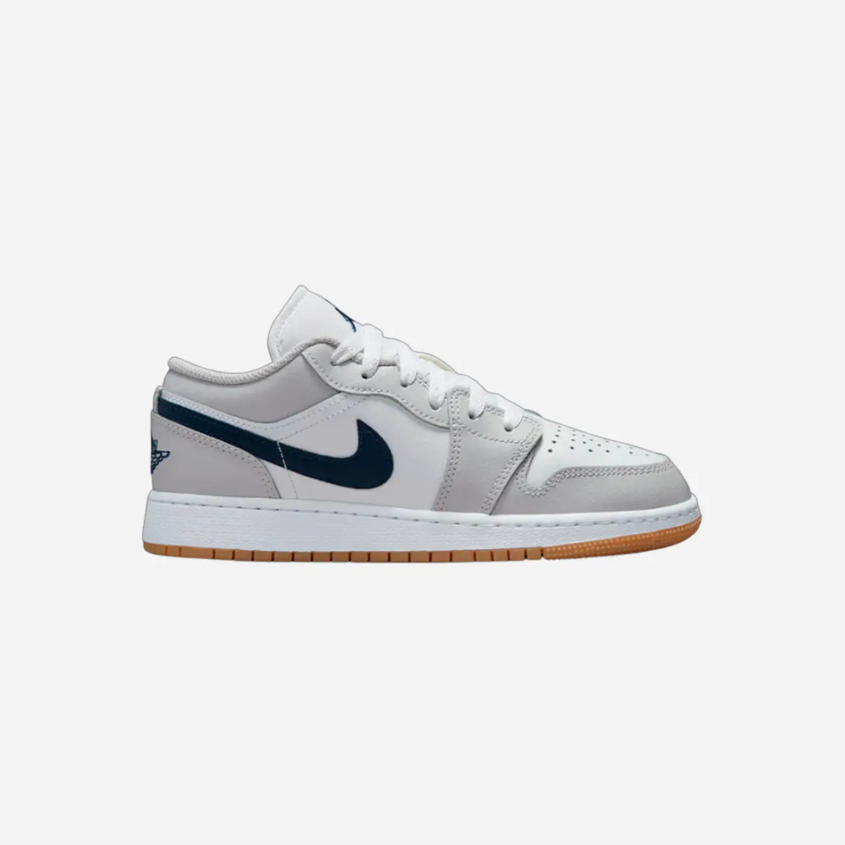 Jordan 1 Low White Neutral Grey Gum Midnight Navy (Gs) 1