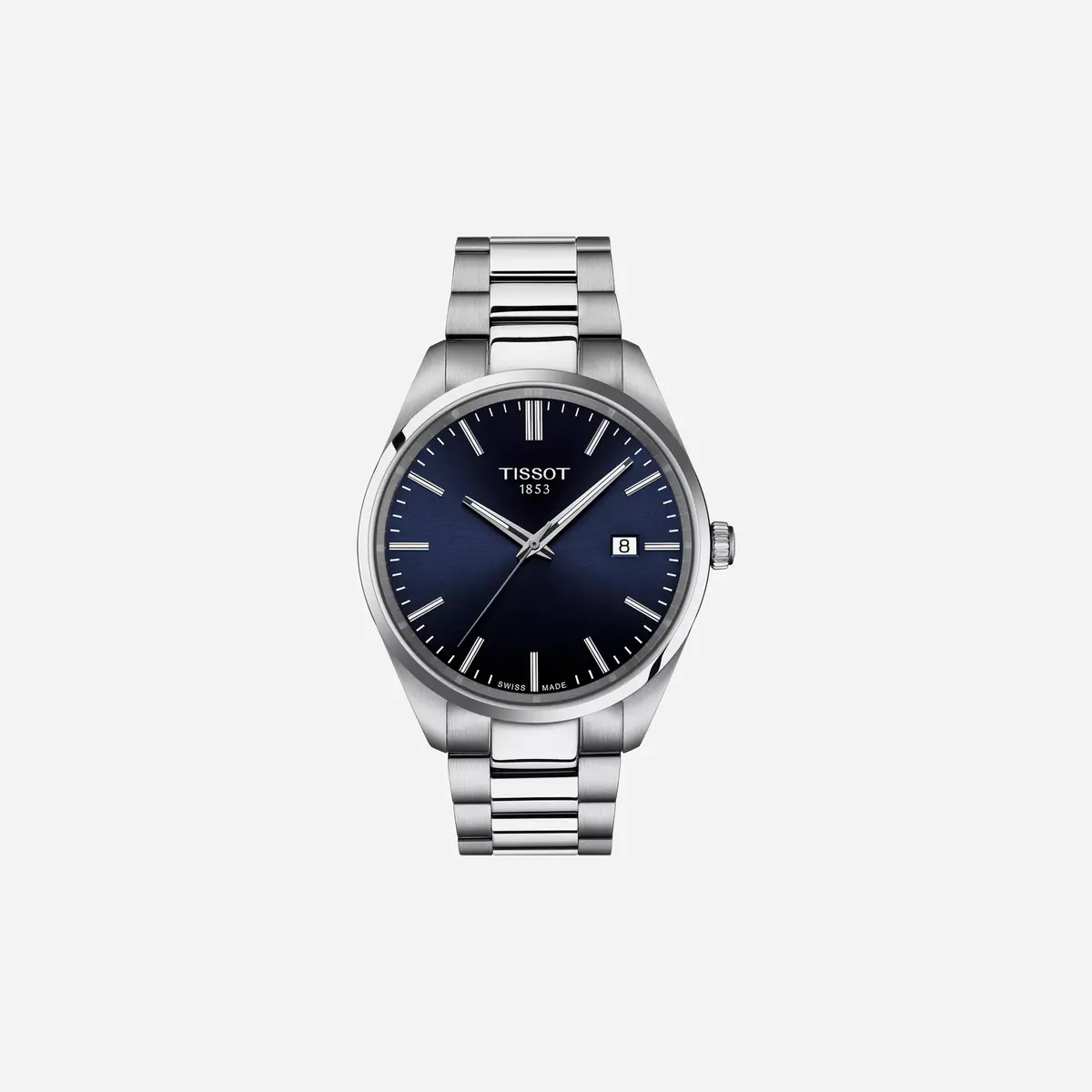 Tissot Pr 100 Blue Dial Silver Stainless Steel Watch 1