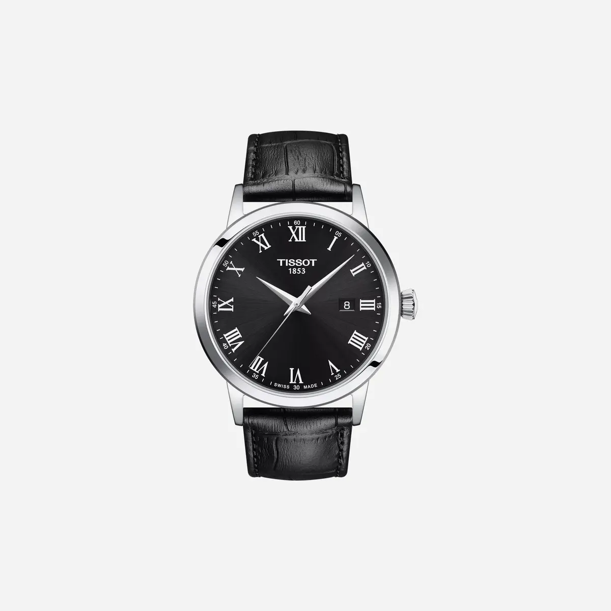 Tissot Classic Dream Dauphine Dial Black Leather Strap Watch 1