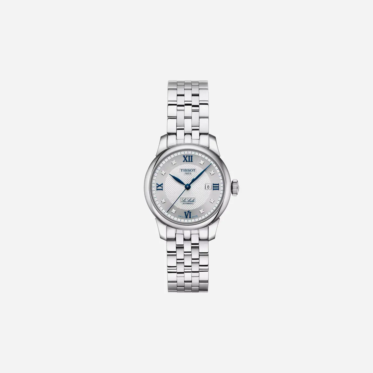 Tissot Le Locle Automatic Lady 29Mm 20Th Anniversary Leaf Dial Silver Stainless Steel Watch 1