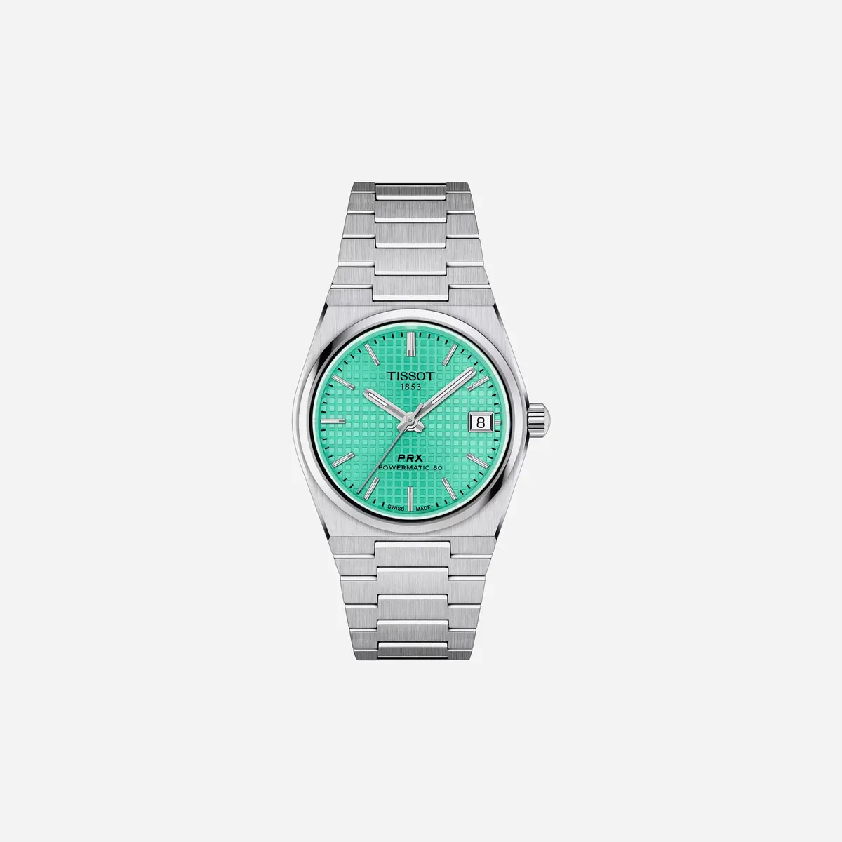 Tissot Prx Powermatic 80 Green Dial Silver Stainless Steel Watch 35Mm Wmns 1