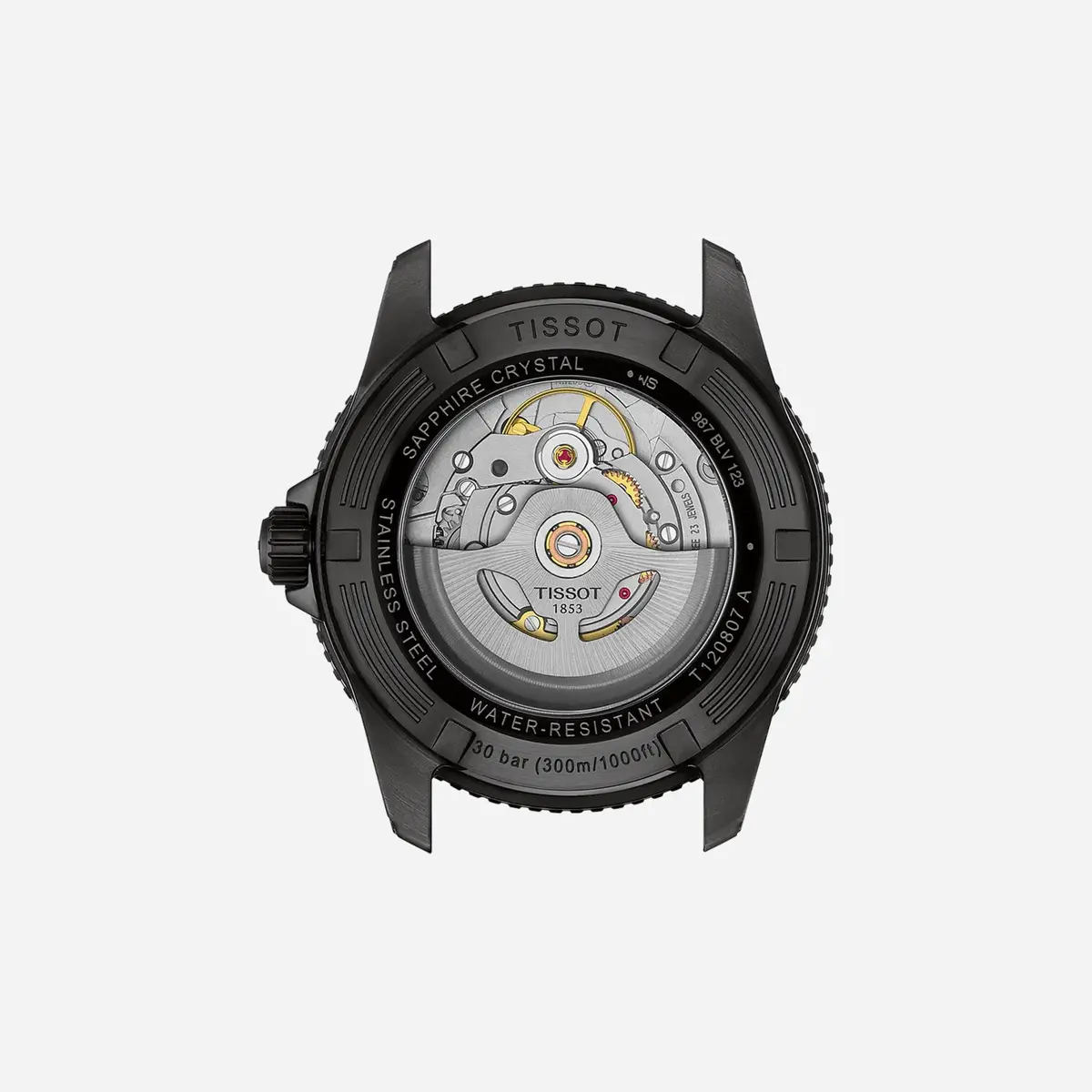 Tissot Seastar 1000 Powermatic 80 40Mm Black Dial Black Stainless Steel Black Pvd Strap Watch 2