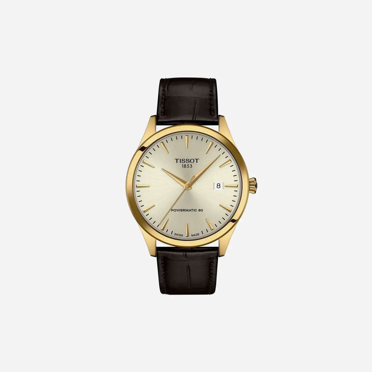 Tissot Classic Dream Dauphine 40 Mm Dial Brown Leather Strap Watch 1