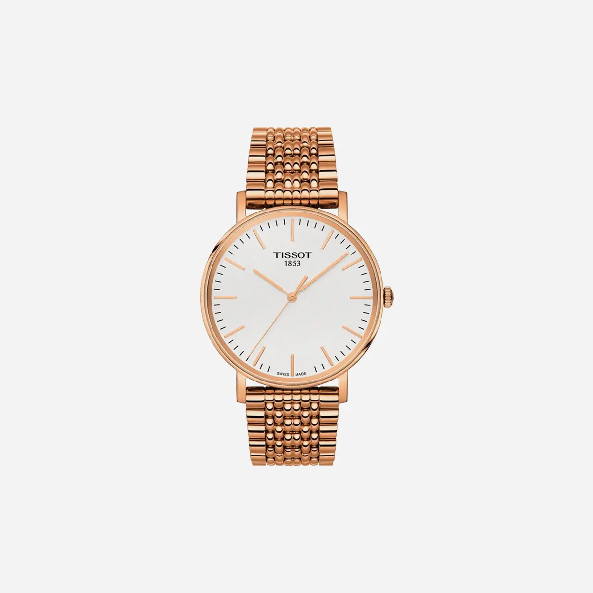 Tissot Everytime Medium Plongeur Dial Rose Gold Pvd Watch 1