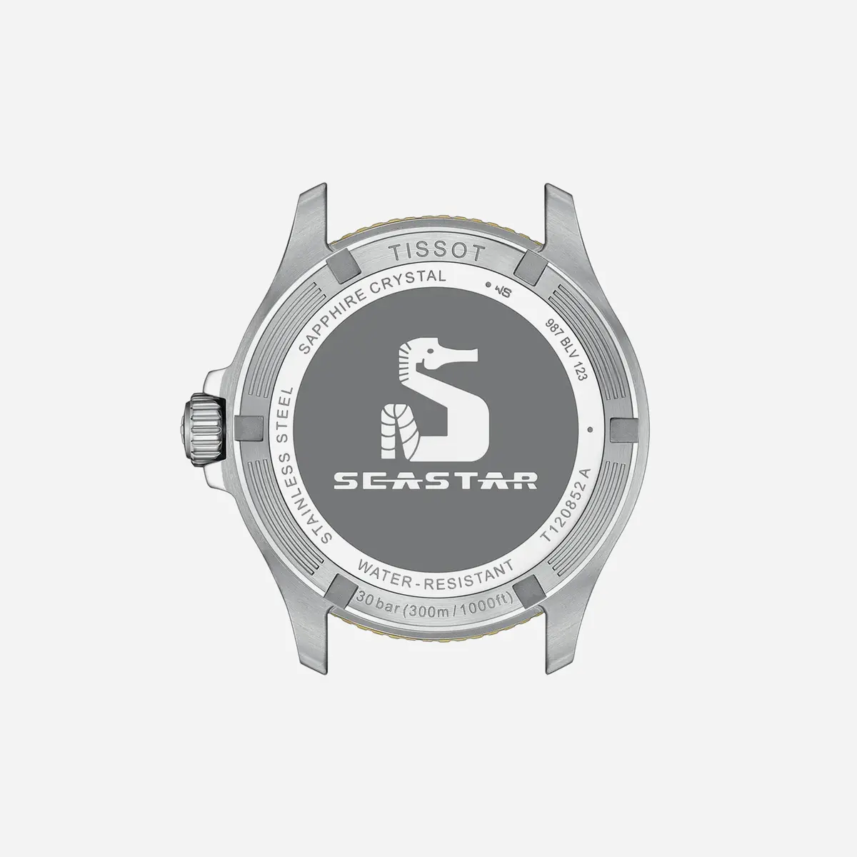 Tissot Seastar 1000 Quartz Gmt Black Dial Silver & Yellow Gold Stainless Steel Yellow Gold Pvd Strap Watch 2