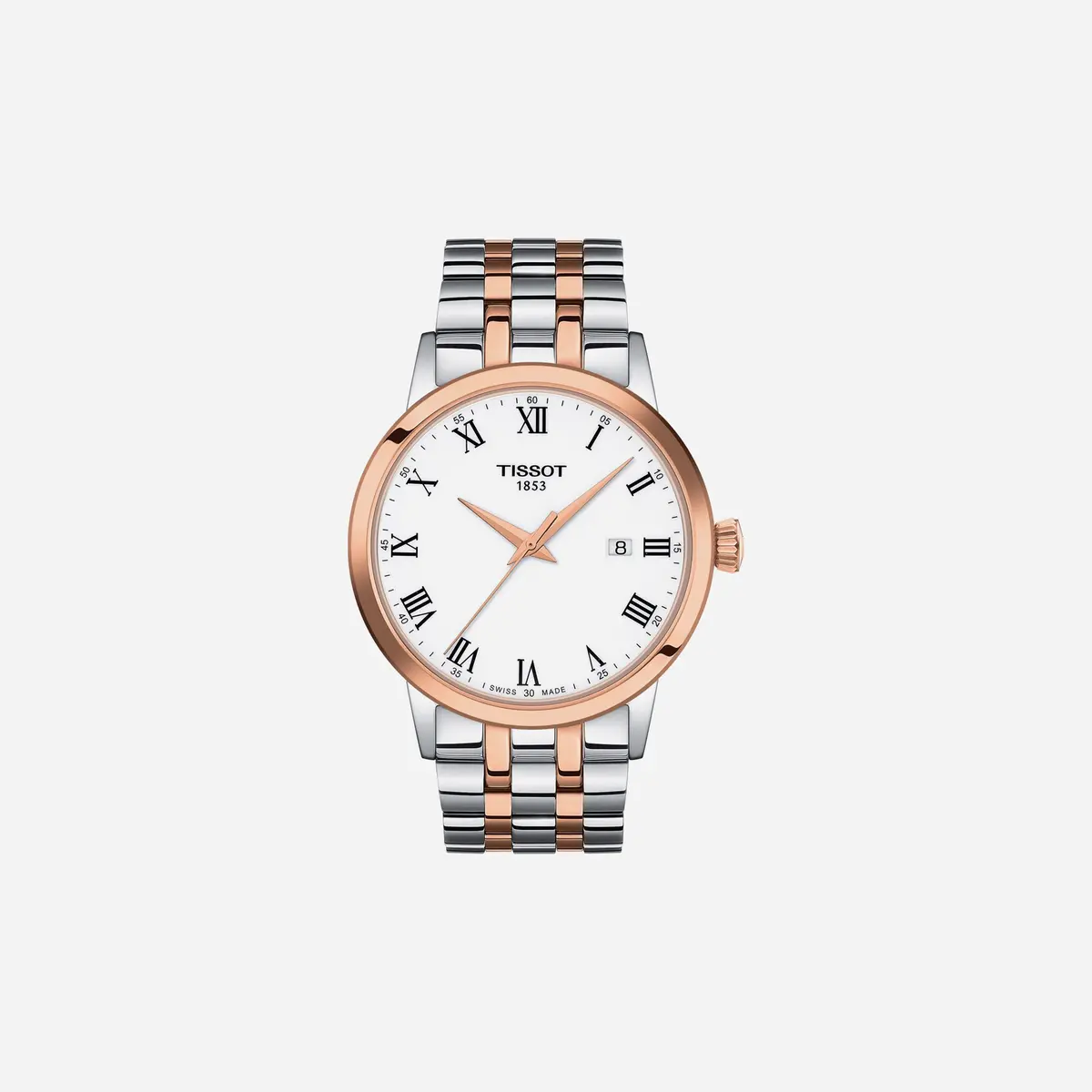 Tissot Classic Dream Dauphine Dial Silver & Rose Gold Pvd Watch 1