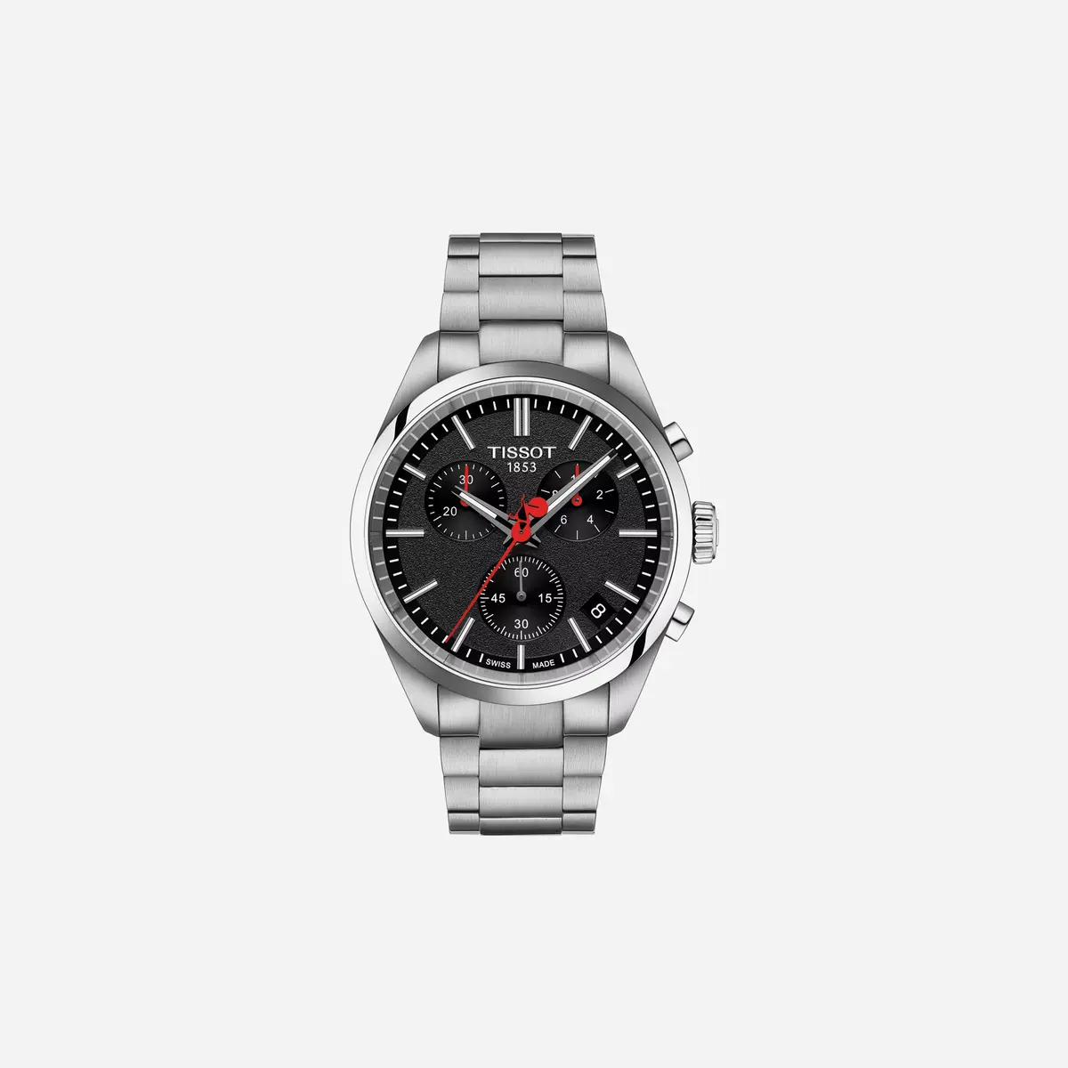 Tissot Pr 100 Vuelta Black Dial Silver Stainless Steel Watch 1