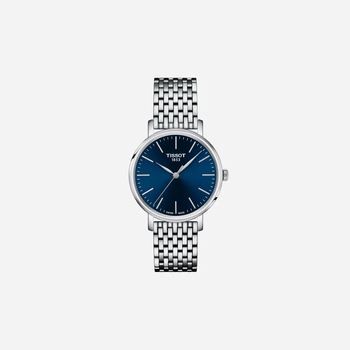 Tissot Everytime Leaf Dial Silver 34Mm Stainless Steel Watch 1