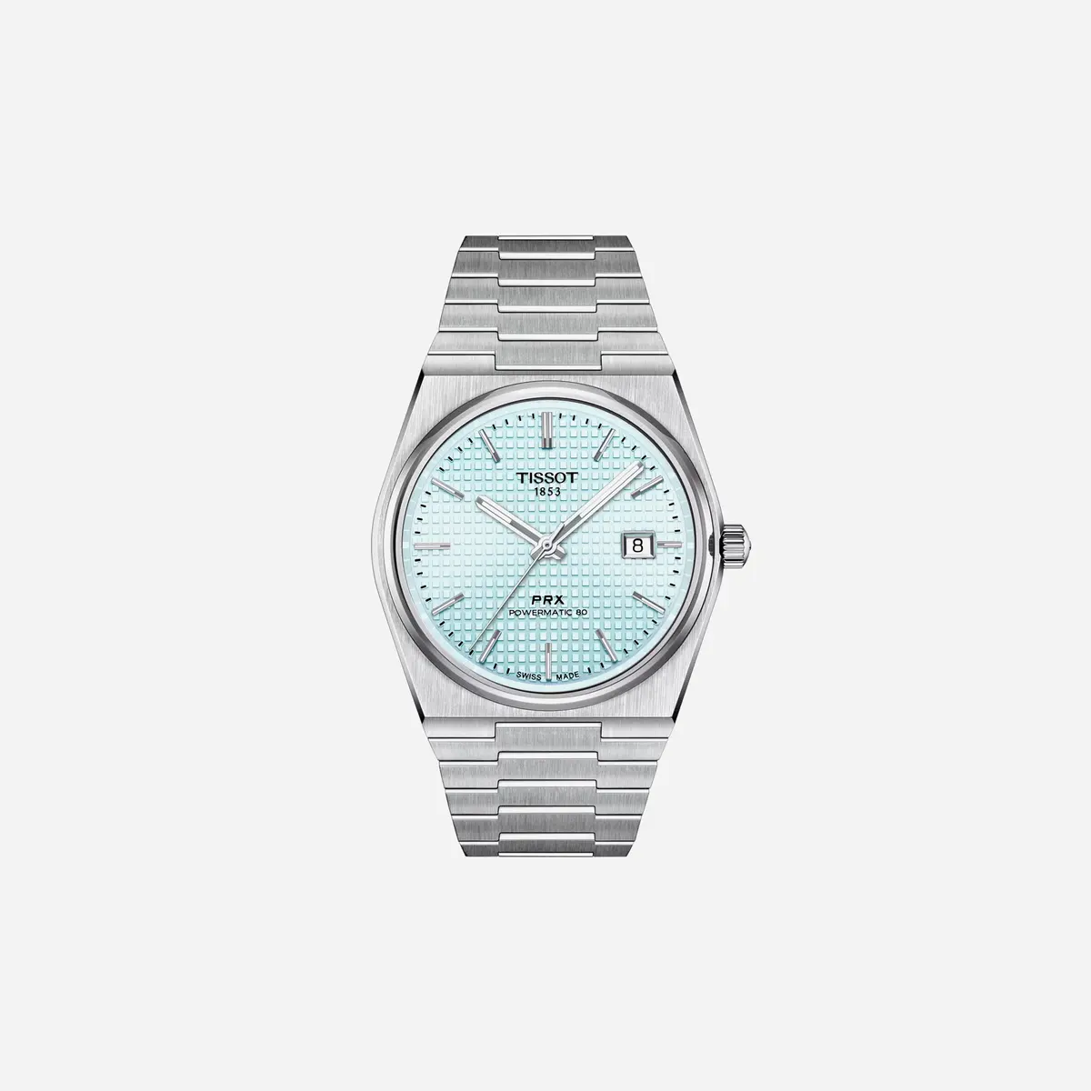 Tissot Prx Powermatic 80 Blue Dial Silver Stainless Steel Watch 1