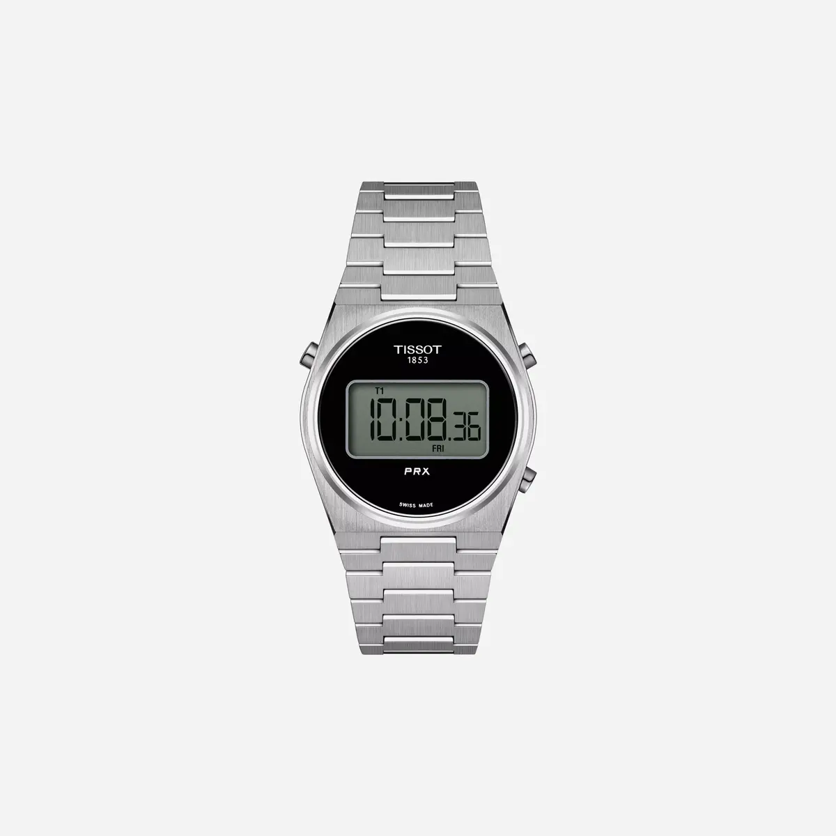 Tissot Prx Digital 35Mm Quartz Dial Silver Stainless Steel Watch 1