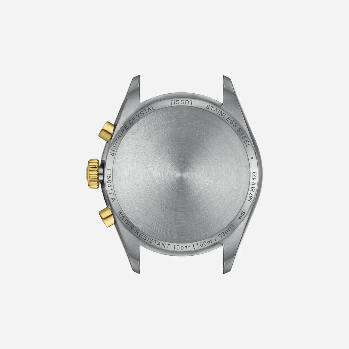 Tissot Pr 100 Chronograph Silver Dial Silver & Yellow Gold Stainless Steel Yellow Gold Pvd Strap Watch 2