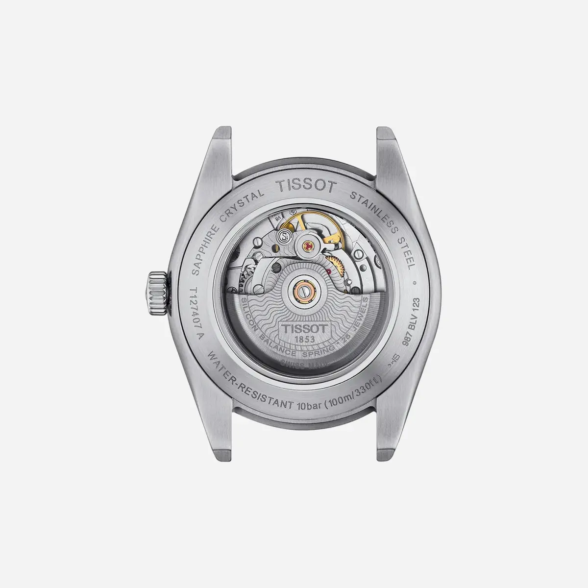 Tissot Gentleman Powermatic 80 Silicium Blue Dial Silver Stainless Steel Watch 2