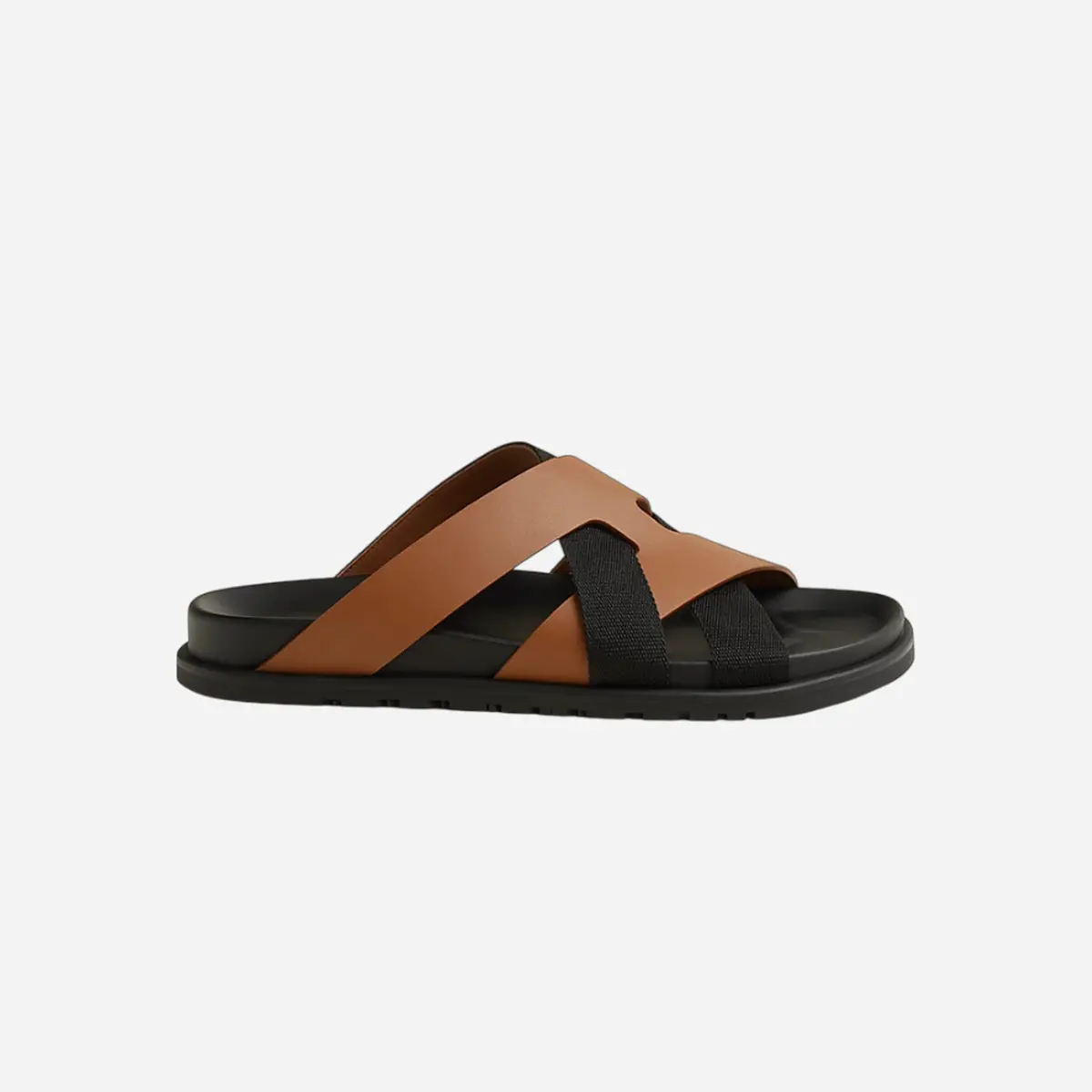 Hermes Kazimir Sandal Naturel / Noir 1