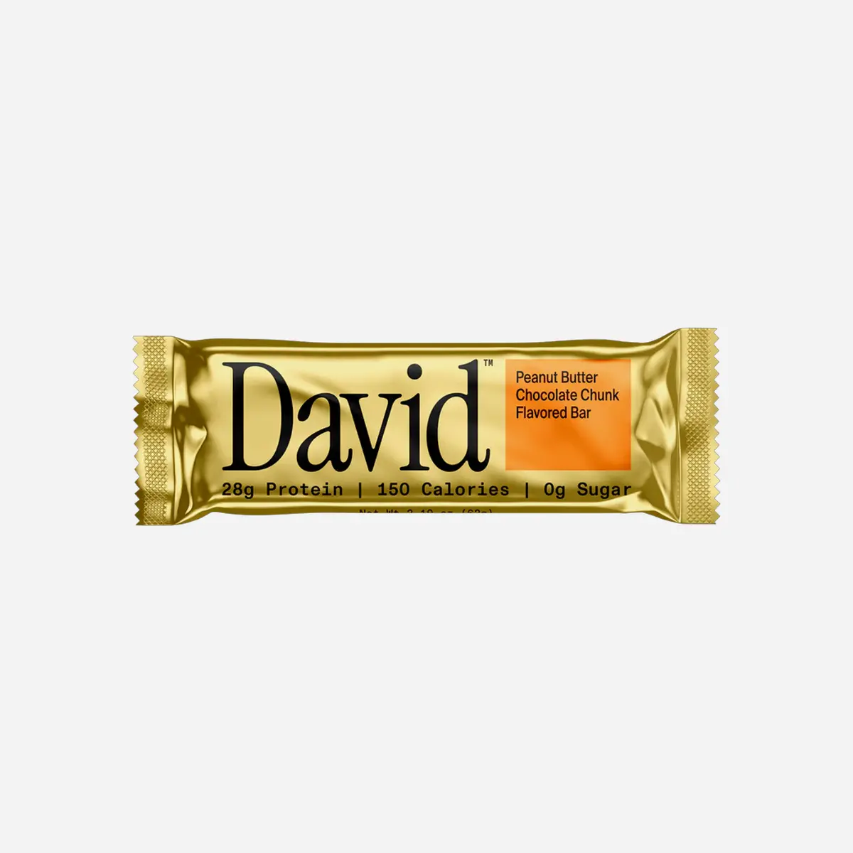David Protein Gold Peanut Butter Chocolate Chunk (28G Protein) - 12 Bars 1