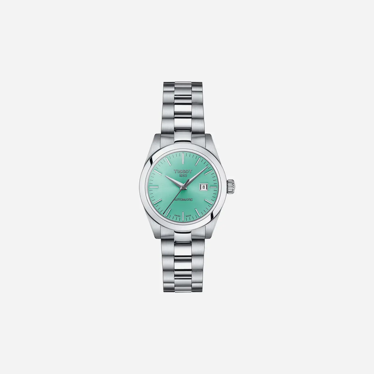 Tissot T-My Lady 29.3Mm Automatic Dauphine Dial Silver Stainless Steel Watch Wmns 1