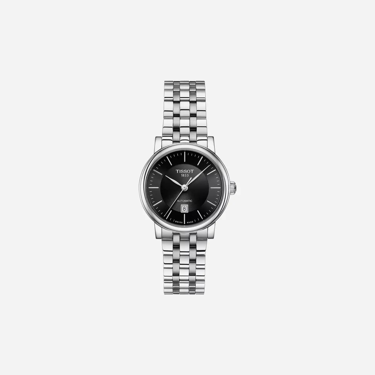 Tissot Carson Premium Automatic Lady Automatic Dial Grey Stainless Steel Strap Watch 1